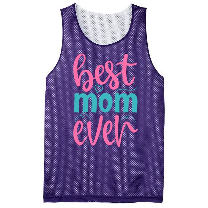 Best Mom Ever Cute Mother's Day Gift Mesh Reversible Basketball Jersey Tank