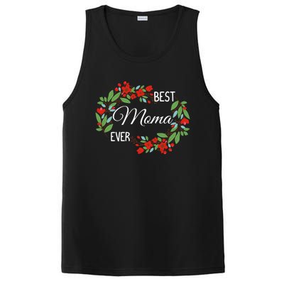 Best Moma Ever Mommy Mother's Day Flowers Gift PosiCharge Competitor Tank