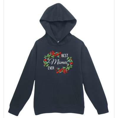 Best Moma Ever Mommy Mother's Day Flowers Gift Urban Pullover Hoodie