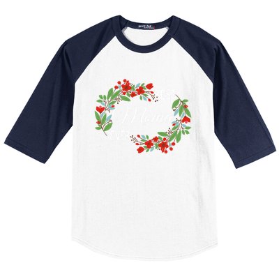 Best Moma Ever Mommy Mother's Day Flowers Gift Baseball Sleeve Shirt