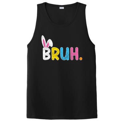 Bruh Meme Easter Day Funny Bunny Eggs PosiCharge Competitor Tank