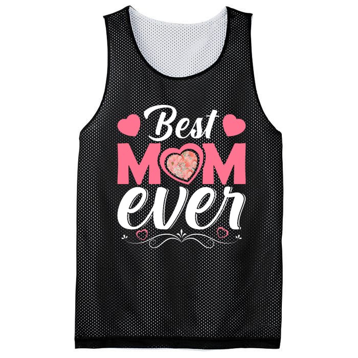 Best Mom Ever Mesh Reversible Basketball Jersey Tank