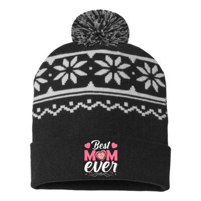 Best Mom Ever USA-Made Snowflake Beanie