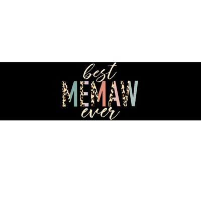 Best Memaw Ever Gifts Leopard Print Mothers Day Bumper Sticker