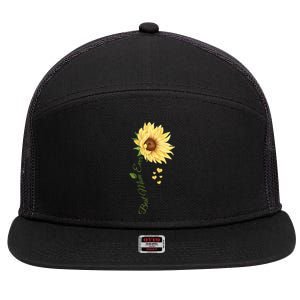 Best Mom Ever Sunflower Cute Mothers Day 7 Panel Mesh Trucker Snapback Hat