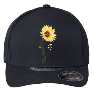 Best Mom Ever Sunflower Cute Mothers Day Flexfit Unipanel Trucker Cap