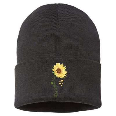 Best Mom Ever Sunflower Cute Mothers Day Sustainable Knit Beanie