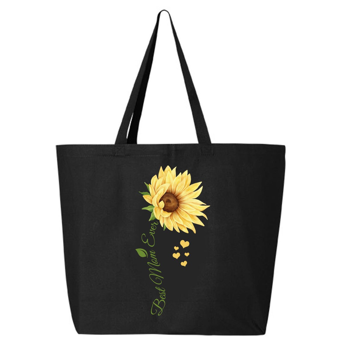 Best Mom Ever Sunflower Cute Mothers Day 25L Jumbo Tote