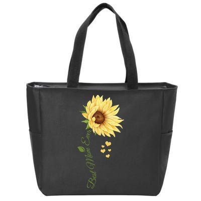 Best Mom Ever Sunflower Cute Mothers Day Zip Tote Bag