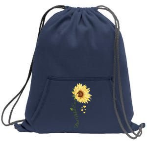 Best Mom Ever Sunflower Cute Mothers Day Sweatshirt Cinch Pack Bag