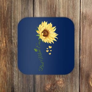 Best Mom Ever Sunflower Cute Mothers Day Coaster