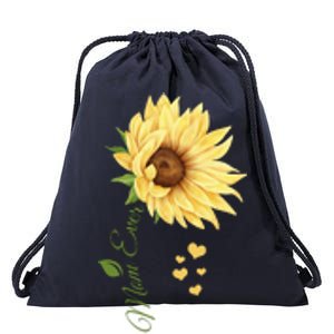 Best Mom Ever Sunflower Cute Mothers Day Drawstring Bag