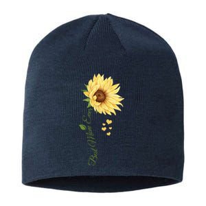 Best Mom Ever Sunflower Cute Mothers Day Sustainable Beanie