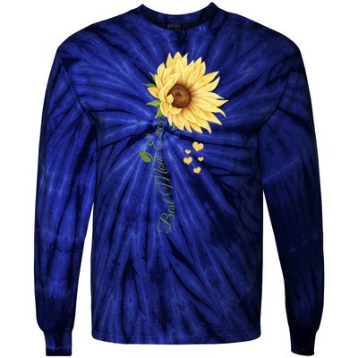 Best Mom Ever Sunflower Cute Mothers Day Tie-Dye Long Sleeve Shirt