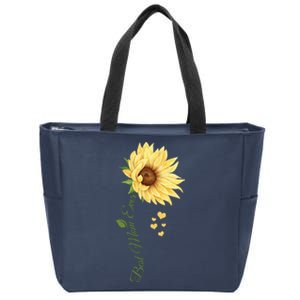 Best Mom Ever Sunflower Cute Mothers Day Zip Tote Bag