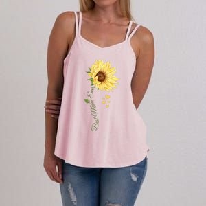 Best Mom Ever Sunflower Cute Mothers Day Women's Strappy Tank