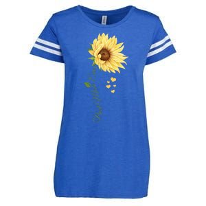 Best Mom Ever Sunflower Cute Mothers Day Enza Ladies Jersey Football T-Shirt