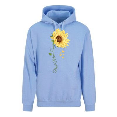 Best Mom Ever Sunflower Cute Mothers Day Unisex Surf Hoodie