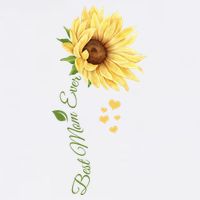 Best Mom Ever Sunflower Cute Mothers Day Doggie Tank