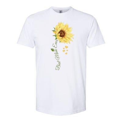 Best Mom Ever Sunflower Cute Mothers Day Softstyle® CVC T-Shirt