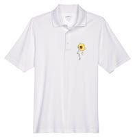 Best Mom Ever Sunflower Cute Mothers Day Men's Origin Performance Pique Polo