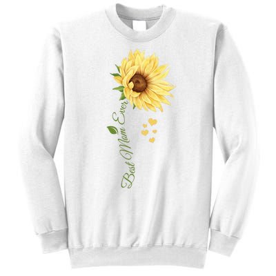 Best Mom Ever Sunflower Cute Mothers Day Sweatshirt