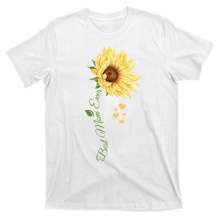 Best Mom Ever Sunflower Cute Mothers Day T-Shirt