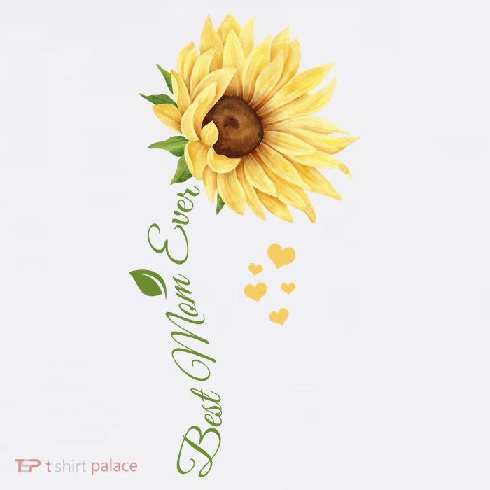 Best Mom Ever Sunflower Cute Mothers Day Tall T-Shirt