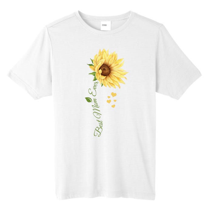 Best Mom Ever Sunflower Cute Mothers Day Tall Fusion ChromaSoft Performance T-Shirt