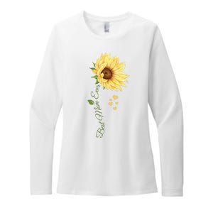 Best Mom Ever Sunflower Cute Mothers Day Womens CVC Long Sleeve Shirt