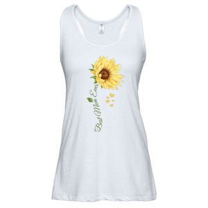 Best Mom Ever Sunflower Cute Mothers Day Ladies Essential Flowy Tank