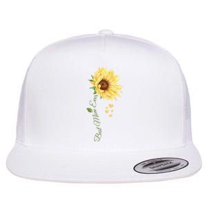 Best Mom Ever Sunflower Cute Mothers Day Flat Bill Trucker Hat