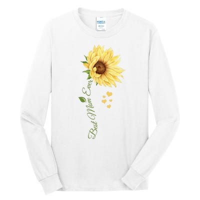 Best Mom Ever Sunflower Cute Mothers Day Tall Long Sleeve T-Shirt