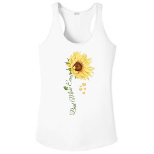 Best Mom Ever Sunflower Cute Mothers Day Ladies PosiCharge Competitor Racerback Tank