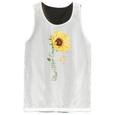 Best Mom Ever Sunflower Cute Mothers Day Mesh Reversible Basketball Jersey Tank