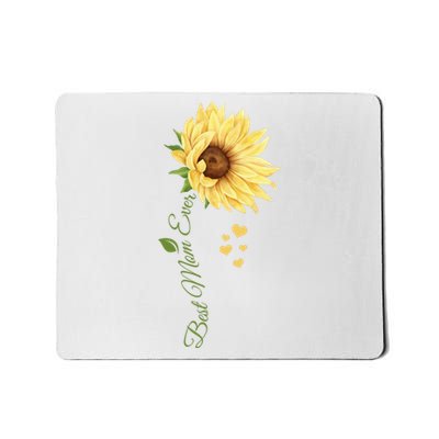 Best Mom Ever Sunflower Cute Mothers Day Mousepad