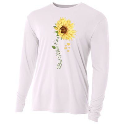 Best Mom Ever Sunflower Cute Mothers Day Cooling Performance Long Sleeve Crew