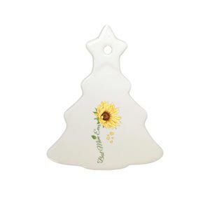 Best Mom Ever Sunflower Cute Mothers Day Ceramic Tree Ornament