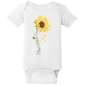 Best Mom Ever Sunflower Cute Mothers Day Baby Bodysuit