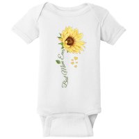 Best Mom Ever Sunflower Cute Mothers Day Baby Bodysuit