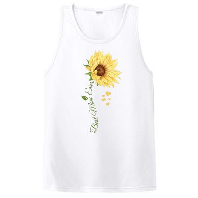 Best Mom Ever Sunflower Cute Mothers Day PosiCharge Competitor Tank