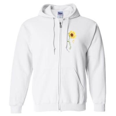 Best Mom Ever Sunflower Cute Mothers Day Full Zip Hoodie