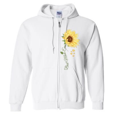 Best Mom Ever Sunflower Cute Mothers Day Full Zip Hoodie