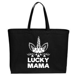 Best Mom Ever Lucky Mama St Patrick's Day Unicorn Graphic Funny Gift Cotton Canvas Jumbo Tote