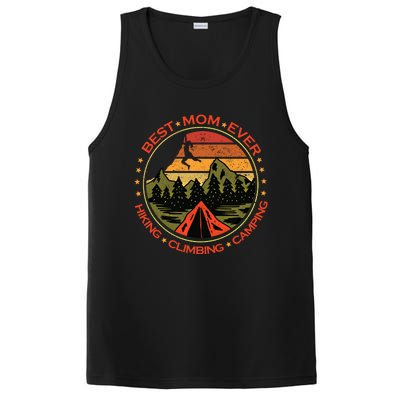 Best Mom Ever Gift Hiking Climbing Camping Giftretro Climbing Mom Gift PosiCharge Competitor Tank