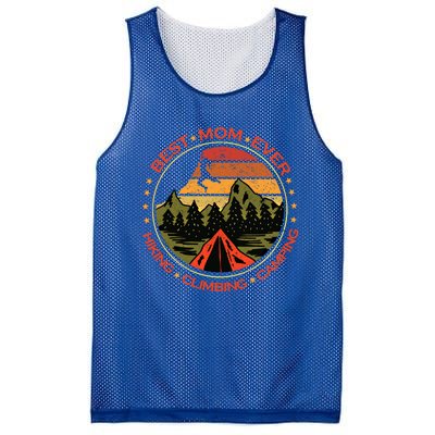 Best Mom Ever Gift Hiking Climbing Camping Giftretro Climbing Mom Gift Mesh Reversible Basketball Jersey Tank