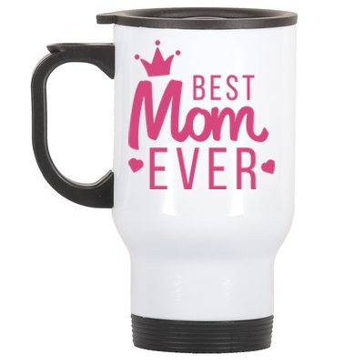 Best Mom Ever Crown Stainless Steel Travel Mug