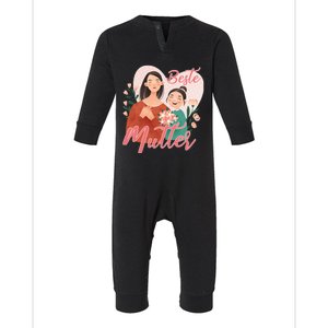 Best Mom Ever Mothers Day Infant Fleece One Piece