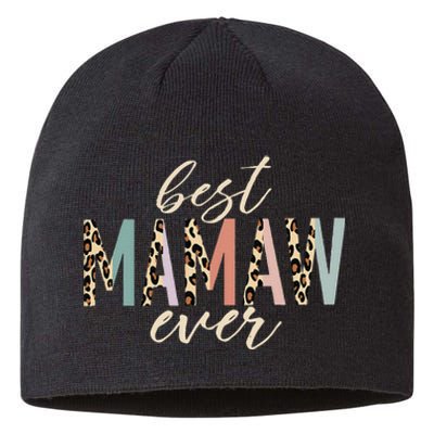 Best Mamaw Ever Gifts Leopard Print Mothers Day  Sustainable Beanie