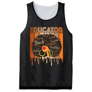 Black Melanin Educator Apparel American African Pride Mesh Reversible Basketball Jersey Tank